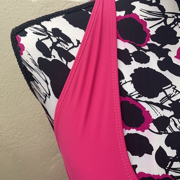 Stunning Hot Pink One-Piece Bathing Suit - Picture 2 of 10